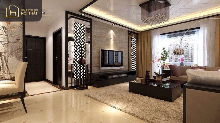 Mẫu phòng khách 30m2 với nội thất sang trọng Mẫu phòng khách 30m2 với nội thất sang trọng