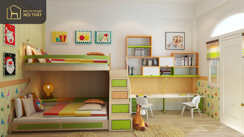 Bạn cần quan tâm đến sở thích của bé trước khi thiết kế phòng ngủ chung Bạn cần quan tâm đến sở thích của bé trước khi thiết kế phòng ngủ chung