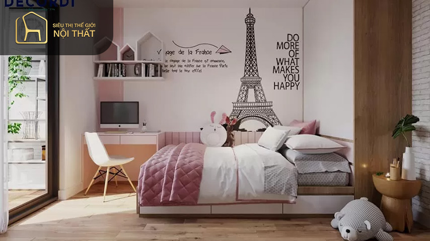 Thiết kế phòng ngủ cho bé gái 15 tuổi cần dựa theo ý thích của trẻ Thiết kế phòng ngủ cho bé gái 15 tuổi cần dựa theo ý thích của trẻ