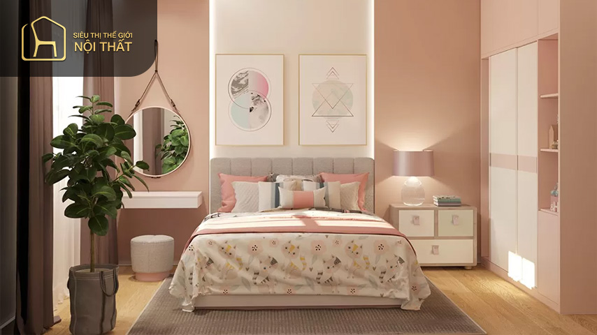 Achten Sie bei der Gestaltung eines modernen Schlafzimmers für ein Mädchen auf eine angemessene Beleuchtung, um ihre Gesundheit zu gewährleisten