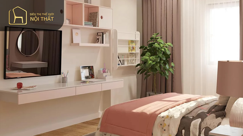 Thiết kế phòng ngủ bé gái hiện đại cần chú ý đến sự an toàn, tránh chọn những đồ nội thất sắc nhọn gây nguy hiểm cho con Thiết kế phòng ngủ bé gái hiện đại cần chú ý đến sự an toàn, tránh chọn những đồ nội thất sắc nhọn gây nguy hiểm cho con