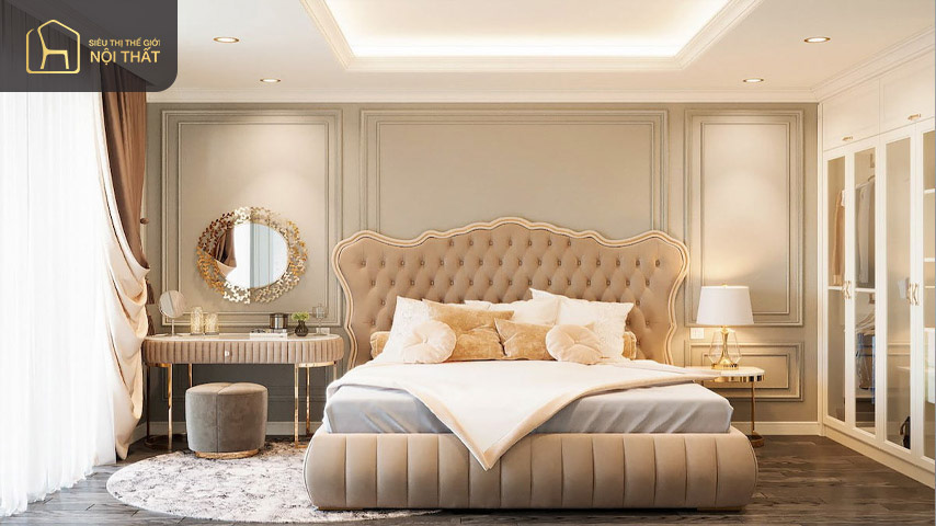 Mẫu phòng ngủ theo phong cách tân cổ điển Mẫu phòng ngủ theo phong cách tân cổ điển
