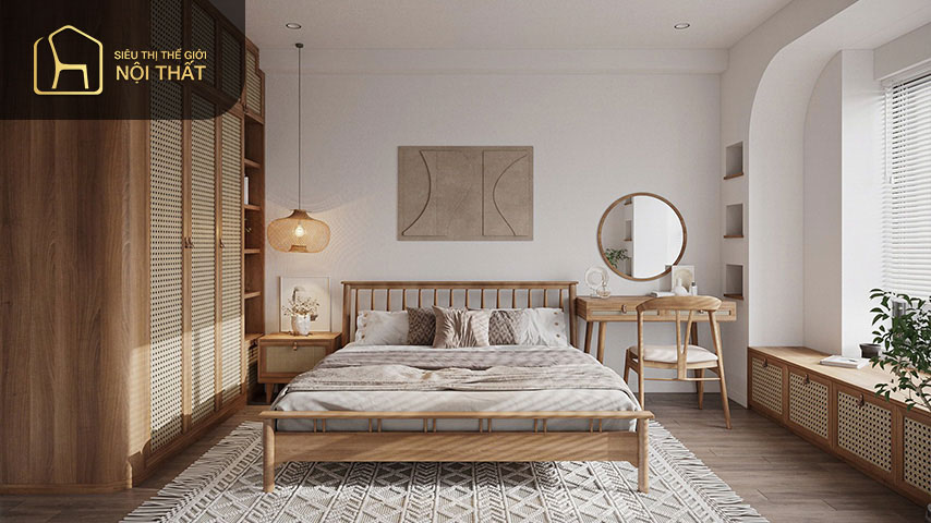 Thiết kế phòng ngủ đẹp cho vợ chồng theo phong cách rustic đem đến sự hài hòa thoải mái Thiết kế phòng ngủ đẹp cho vợ chồng theo phong cách rustic đem đến sự hài hòa thoải mái