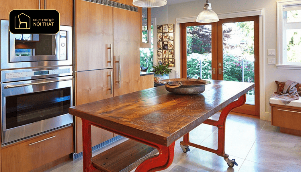 Đảo bếp di động Bàn ăn thông minh