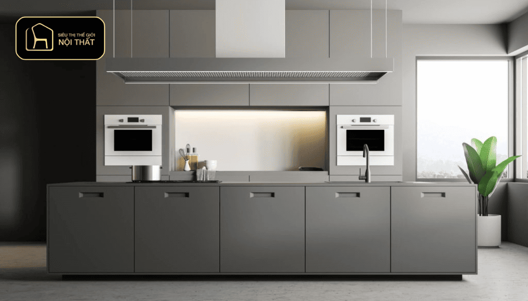 Mẫu tủ bếp Luxury (Kết hợp IoT)