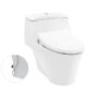 CW823RAE4 Bàn cầu một khối, nắp đóng êm kèm vòi rửa nước lạnh TCW1211A - Cái