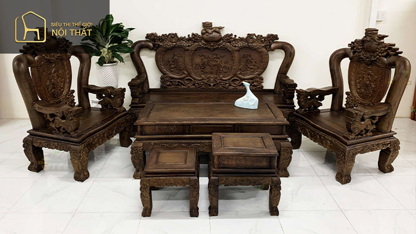 Gỗ mun hoa có tính thẩm mỹ Gỗ mun hoa có tính thẩm mỹ