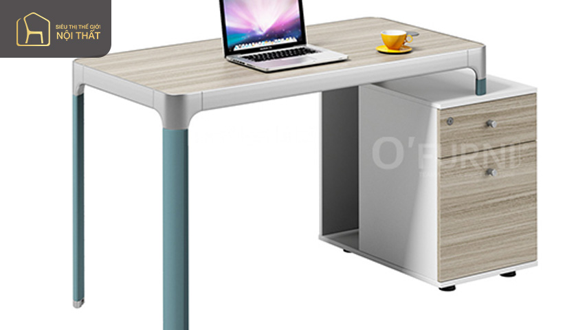 Top 30+ mẫu bàn làm việc đơn giản hot nhất 2023 11 Hình 11: Bàn Alum 2-6 (1400x600) nhỏ gọn tiện lợi