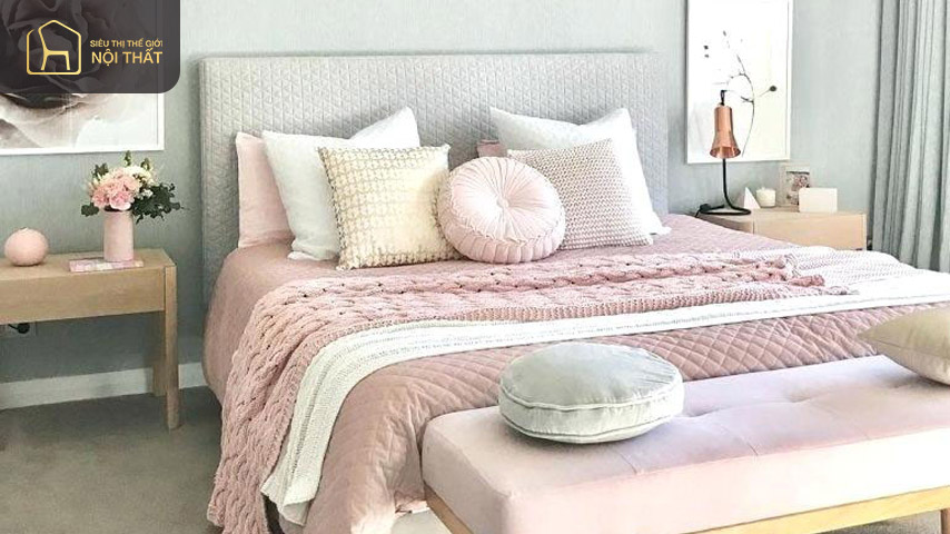 Top 15+ mẫu thiết kế phòng ngủ màu hồng tinh tế, nhẹ nhàng 10 Thiết kế phòng ngủ màu hồng kết hợp với nội thất hiện đại, tiện nghi
