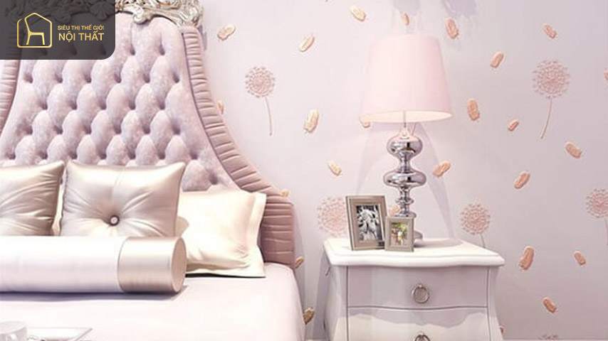 Top 15+ mẫu thiết kế phòng ngủ màu hồng tinh tế, nhẹ nhàng 23 Thiết kế tinh tế ấn tượng tạo điểm nhấn cho bức tường đầu giường phòng ngủ