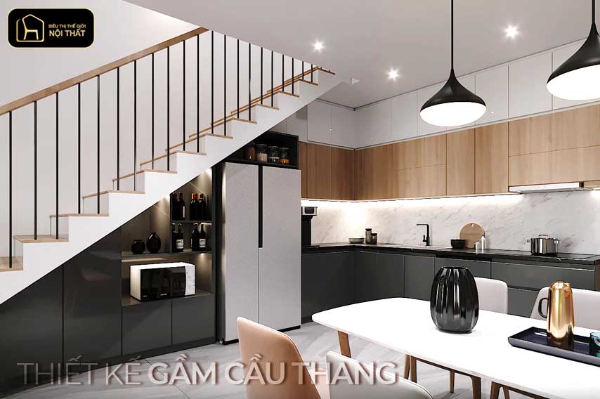 5 ý tưởng thiết kế tủ gầm cầu thang tiện ích đa năng 22 thiết kế tủ gầm cầu thang