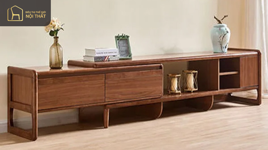 Kệ tivi gỗ tự nhiên kiểu Nhật (gỗ Mun)