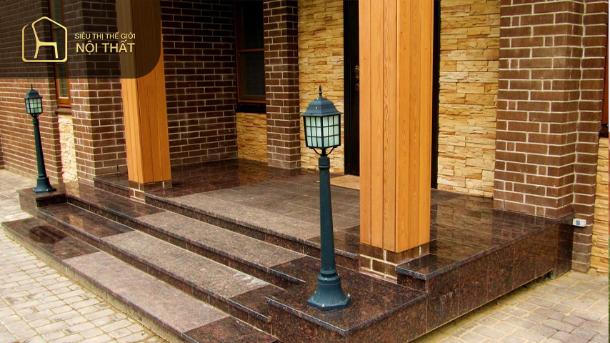 Bộ sưu tập 55+ Mẫu gạch ốp bậc tam cấp đẹp và ấn tượng nhất 2 Mẫu gạch giả đá ốp bậc tam cấp cầu thang được ưa chuộng