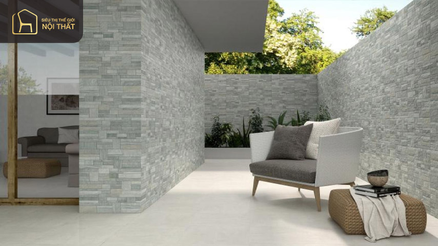 5 cách phối màu gạch ốp tường mặt tiền đẹp, hợp phong thủy 4 Cách phối màu gạch ốp tường mặt tiền cùng tông màu rất được ưa chuộng