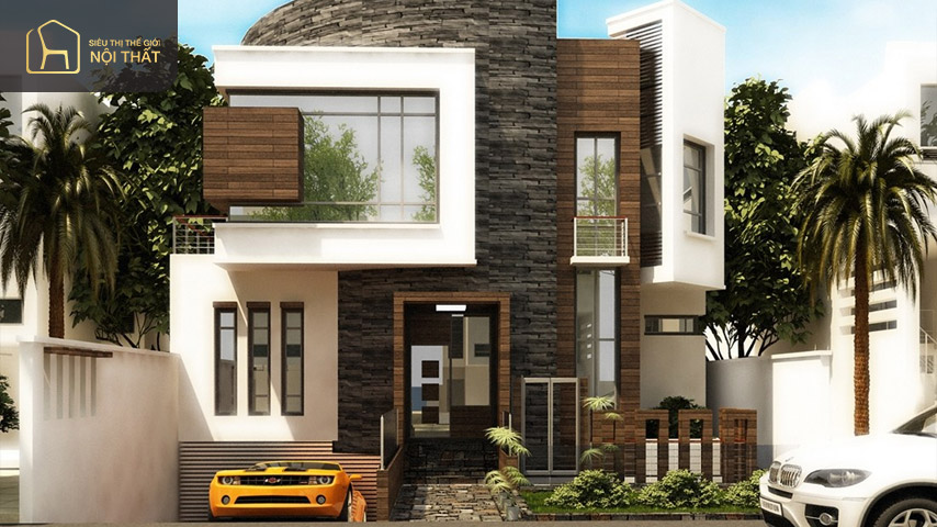 5 cách phối màu gạch ốp tường mặt tiền đẹp, hợp phong thủy 7 Không nên lạm dụng màu sắc khi chọn gạch ốp tường mặt tiền