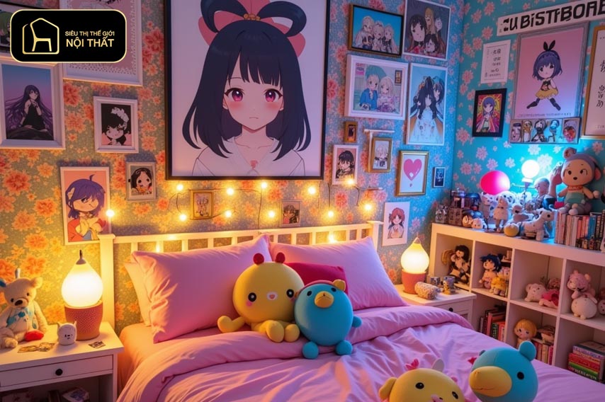 phòng ngủ anime độc đáo
