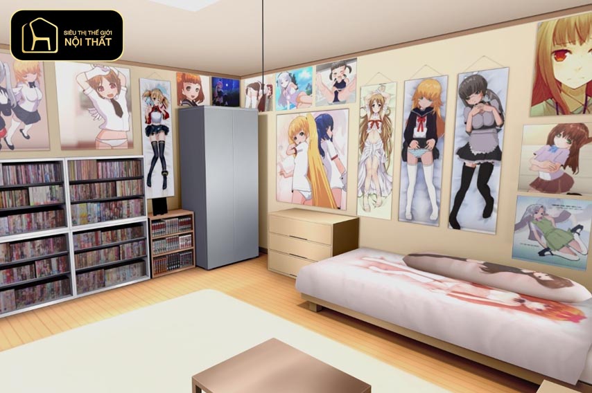 phòng ngủ anime