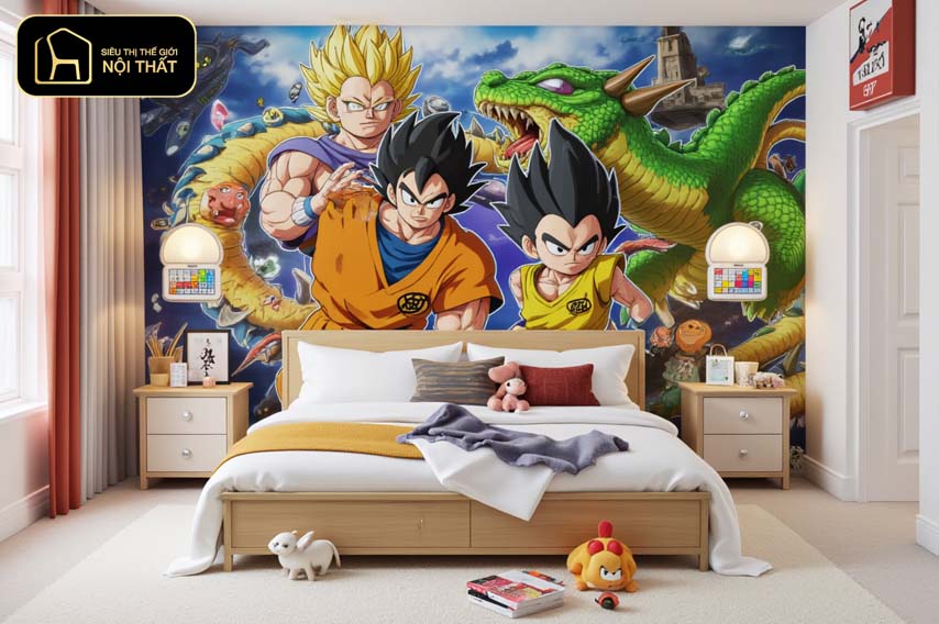 phòng ngủ anime độc đáo