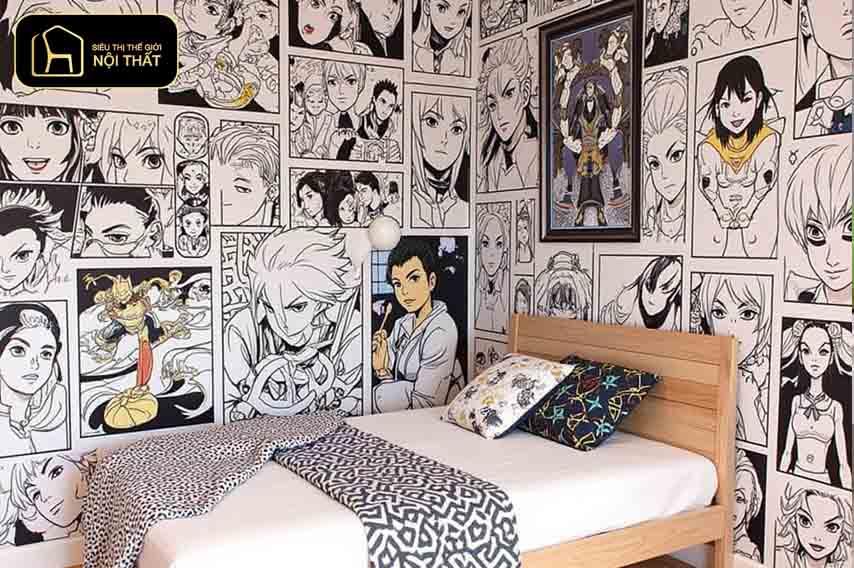 phòng ngủ anime độc đáo