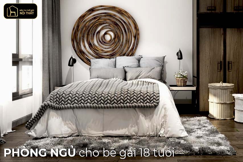 phòng ngủ cho bé gái 18 tuổi