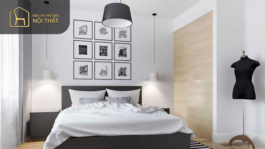 40+ Mẫu phòng ngủ màu đen trắng hiện đại, sang trọng cho nam nữ 1 Màu trắng tốt nhất được sử dụng trong phòng ngủ