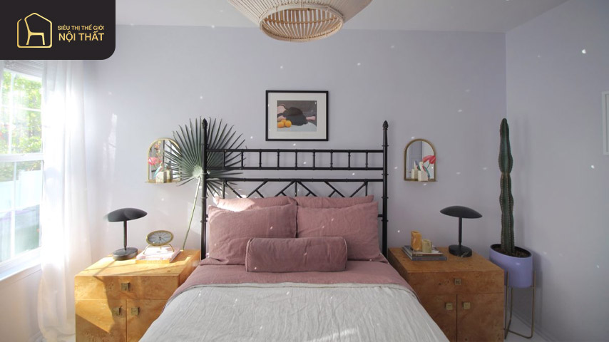 Mẫu phòng ngủ tím pastel Mẫu phòng ngủ tím pastel