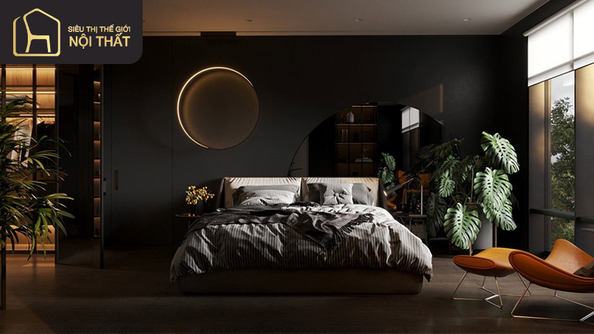 Thiết kế phòng ngủ cho nam phong cách với nội thất gỗ mang đến không gian sang trọng độc đáo