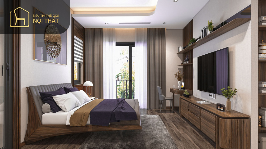 30+ Mẫu thiết kế phòng ngủ 20m2 đẹp, hiện đại, độc đáo 2023 6 Chọn phong cách tân cổ điển nên ưu tiên lược bỏ và hạn chế các chi tiết trang trí cầu kỳ