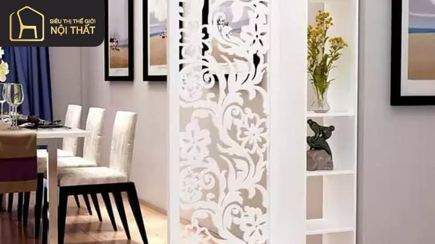 Mẫu vách ngăn phòng khách và nhà bếp bằng nhựa CNC cổ điển sang trọng Mẫu vách ngăn phòng khách và nhà bếp bằng nhựa CNC cổ điển sang trọng