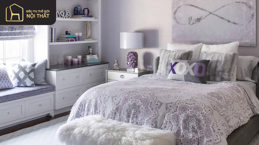 Những mẫu thiết kế phòng ngủ đẹp cho nữ màu trắng phù hợp xu hướng hiện nay 10 Những mẫu thiết kế phòng ngủ đẹp cho nữ màu trắng phù hợp xu hướng hiện nay
