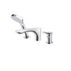 TBG01305BB Vòi xả bồn 3 lỗ nóng lạnh kèm sen tắm