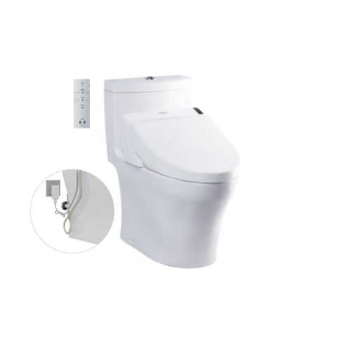 Bàn cầu một khối, kèm nắp rửa điện tử WASHLET dòng C5