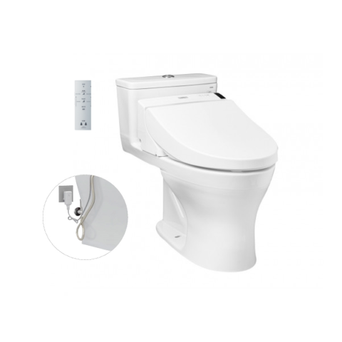Bàn cầu một khối, kèm nắp rửa điện tử WASHLET dòng C5