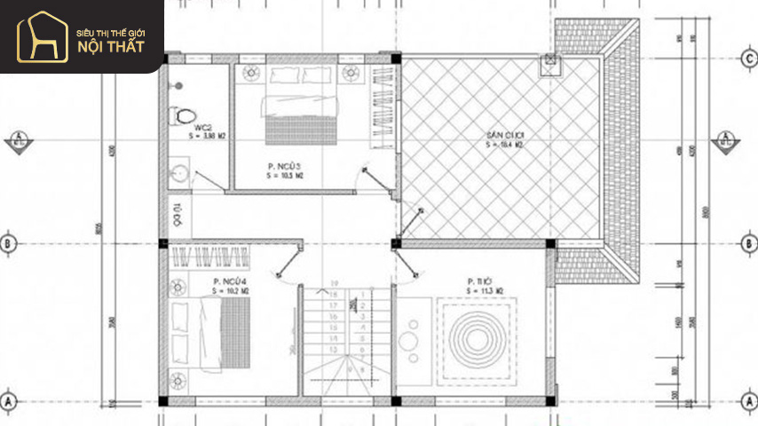 nhà 2 tầng 4 phòng ngủ nhà 2 tầng 4 phòng ngủ