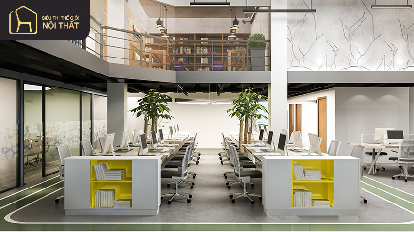 thiết kế văn phòng không gian mở