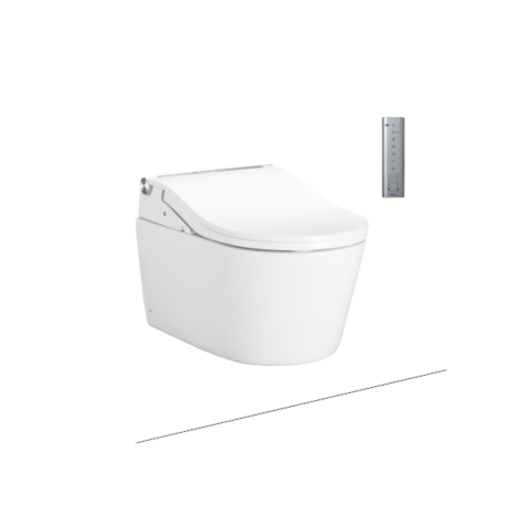 TCF804C2Z#NW1 WH172AAT MB171M#SS Bàn cầu treo tường kèm nắp rửa điện tử WASHLET dòng SW (Có tính năng xả tự động)