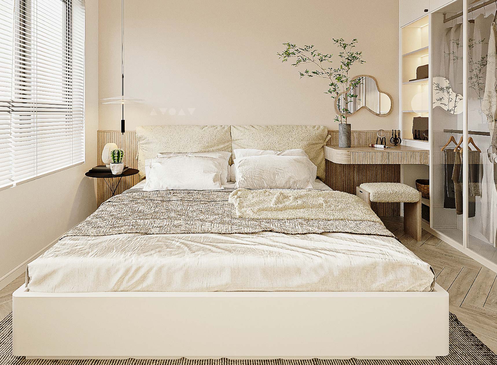 Phòng ngủ phong cách Hàn Quốc