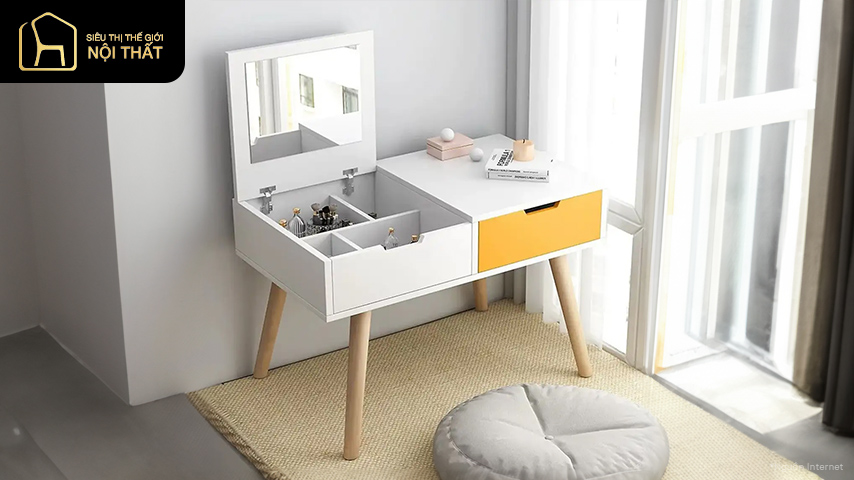 Tham khảo mẫu bàn trang điểm thông minh thiết kế hiện đại, độc đáo 13 Tham khảo mẫu bàn trang điểm thông minh thiết kế hiện đại, độc đáo