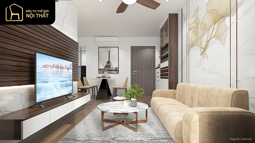 Thiết kế nội thất chung cư 60m2 Thiết kế nội thất chung cư 60m2
