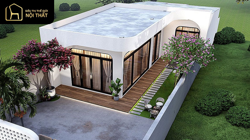 Mẫu nhà cấp 4 chữ L 3 phòng ngủ được yêu thích 8 Mẫu nhà cấp 4 chữ L 3 phòng ngủ được yêu thích