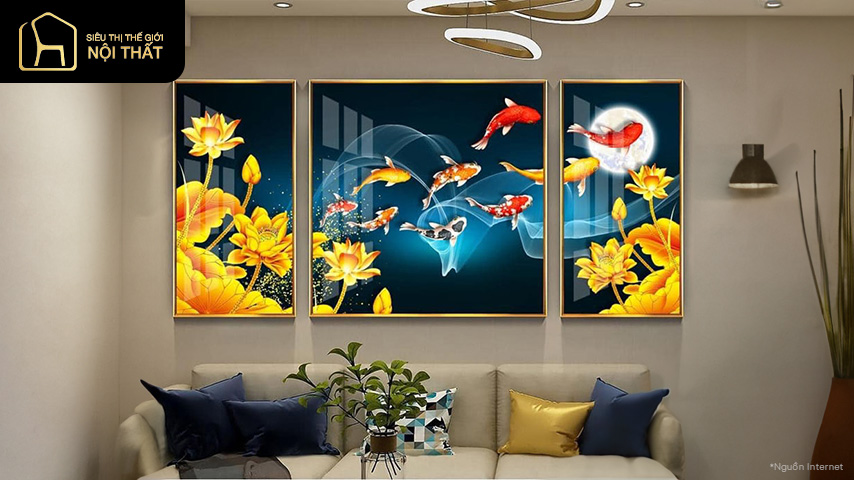 tranh phong thủy phòng khách tranh phong thủy phòng khách