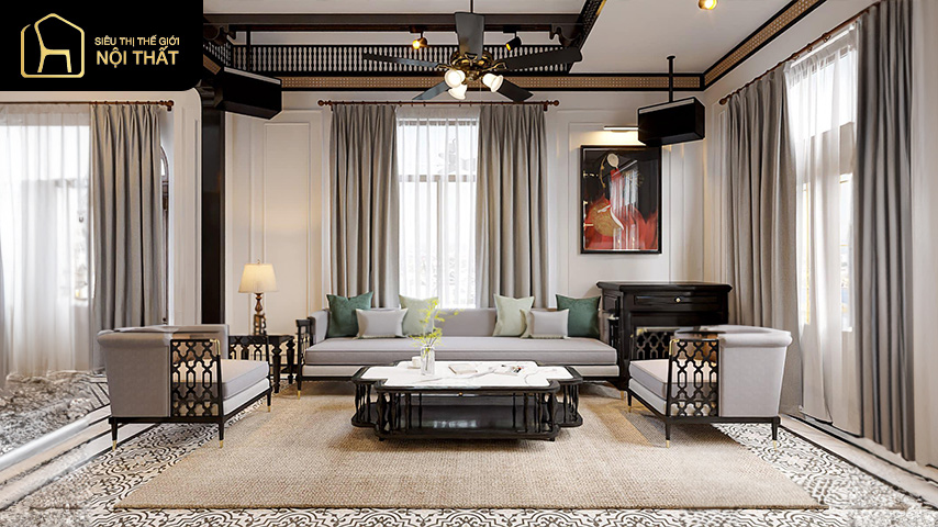 thiết kế phòng khách phong cách indochine thiết kế phòng khách phong cách indochine