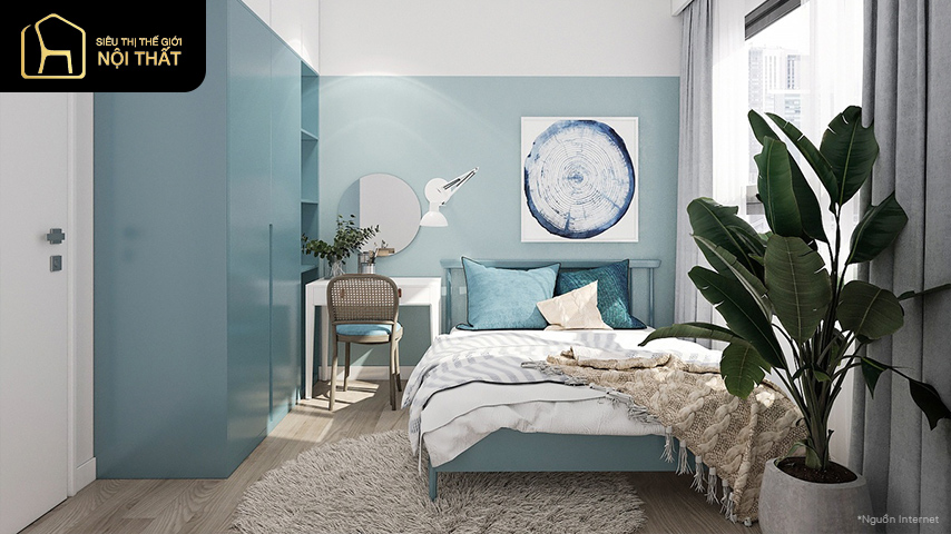 Tổng hợp những mẫu phòng ngủ đẹp cho nữ màu xanh hot nhất 5 Lý do thiết kế phòng ngủ cho nữ màu xanh