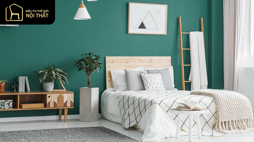 Những điều cần lưu ý khi sơn phòng ngủ màu xanh ngọc 4 Những điều cần lưu ý khi sơn phòng ngủ màu xanh ngọc