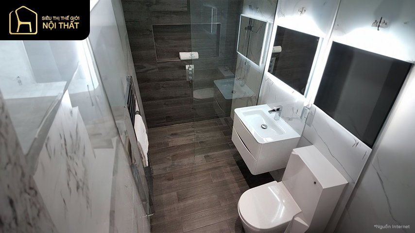Mẫu thiết kế phòng tắm 6m2 tiện nghi, tối ưu diện tích 12 Mẫu thiết kế phòng tắm 6m2 tiện nghi, tối ưu diện tích