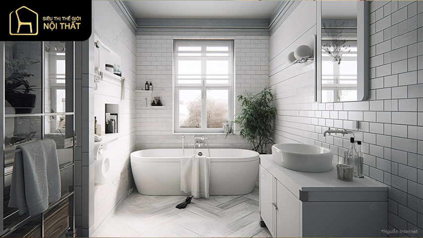 Những mẫu thiết kế phòng tắm nhỏ cực hiện đại và tiện nghi 9 Thiết kế phòng tắm nhỏ hiện đại