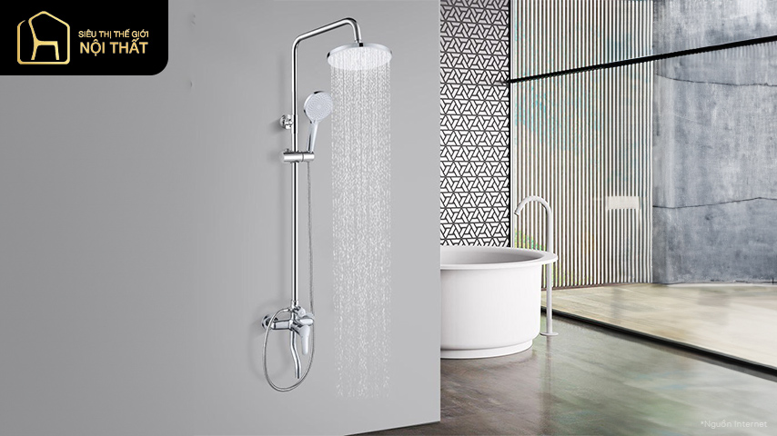 Tổng hợp những bộ vòi sen tắm đứng hiện đại nhất tại Siêu Thị Thế Giới Nội Thất 1 Bộ vòi sen tắm đứng là gì?