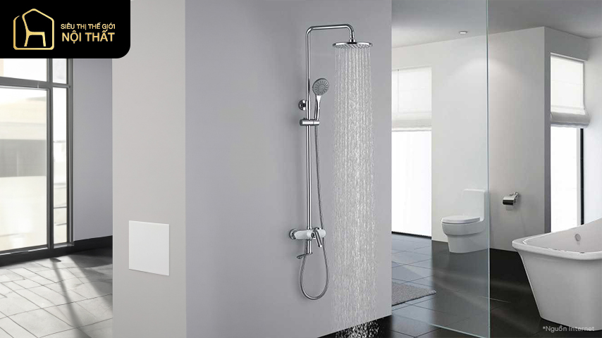 Tổng hợp những bộ vòi sen tắm đứng hiện đại nhất tại Siêu Thị Thế Giới Nội Thất 6 Bộ sen cây nóng lạnh