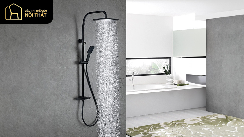 Tổng hợp những bộ vòi sen tắm đứng hiện đại nhất tại Siêu Thị Thế Giới Nội Thất 3 Vòi sen cây có chức năng gì?