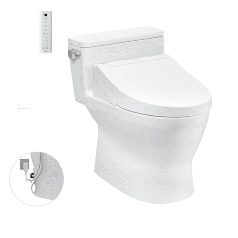 T53P100VR Bàn cầu 1 khối kết hợp nắp rửa điện tử WASHLET dòng C5